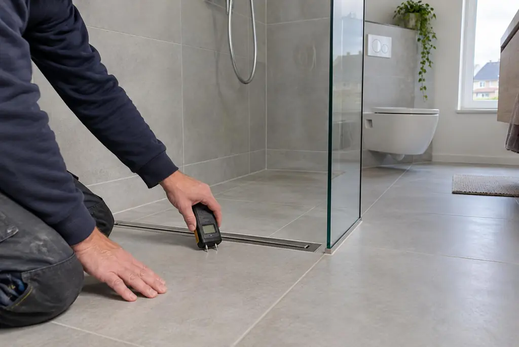 Lekdetectie Heino – badkamer in een nieuwbouwwoning